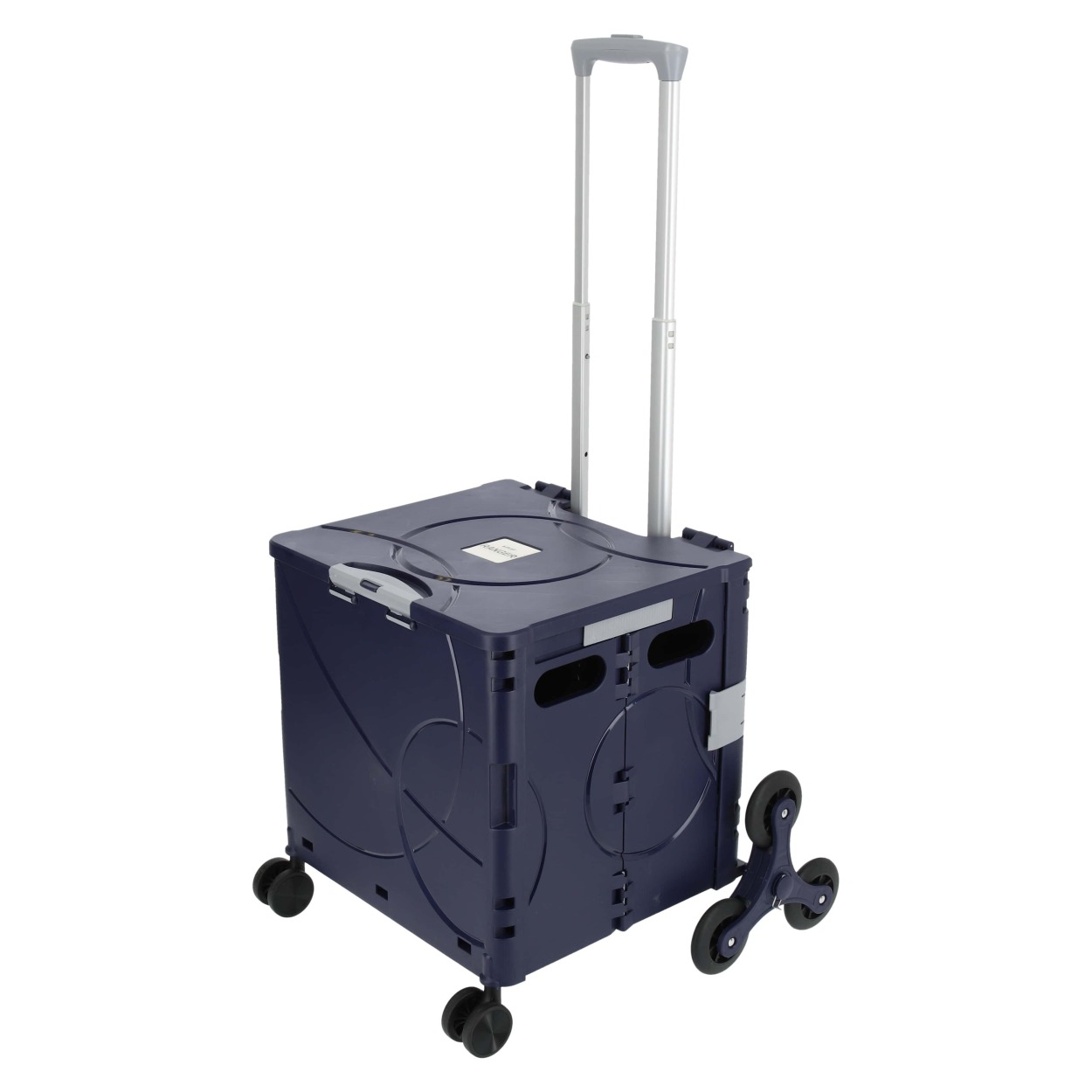 折り畳みコンテナカート  キャリーカート 自立式 収納 コンパクト  フタ付 キャスター付 |  | 02