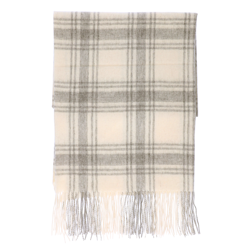 カシミヤマフラー レディース 大判 三角ストール カシミア ケープ 肩掛け 膝掛け チェック CS | Attivo | 01