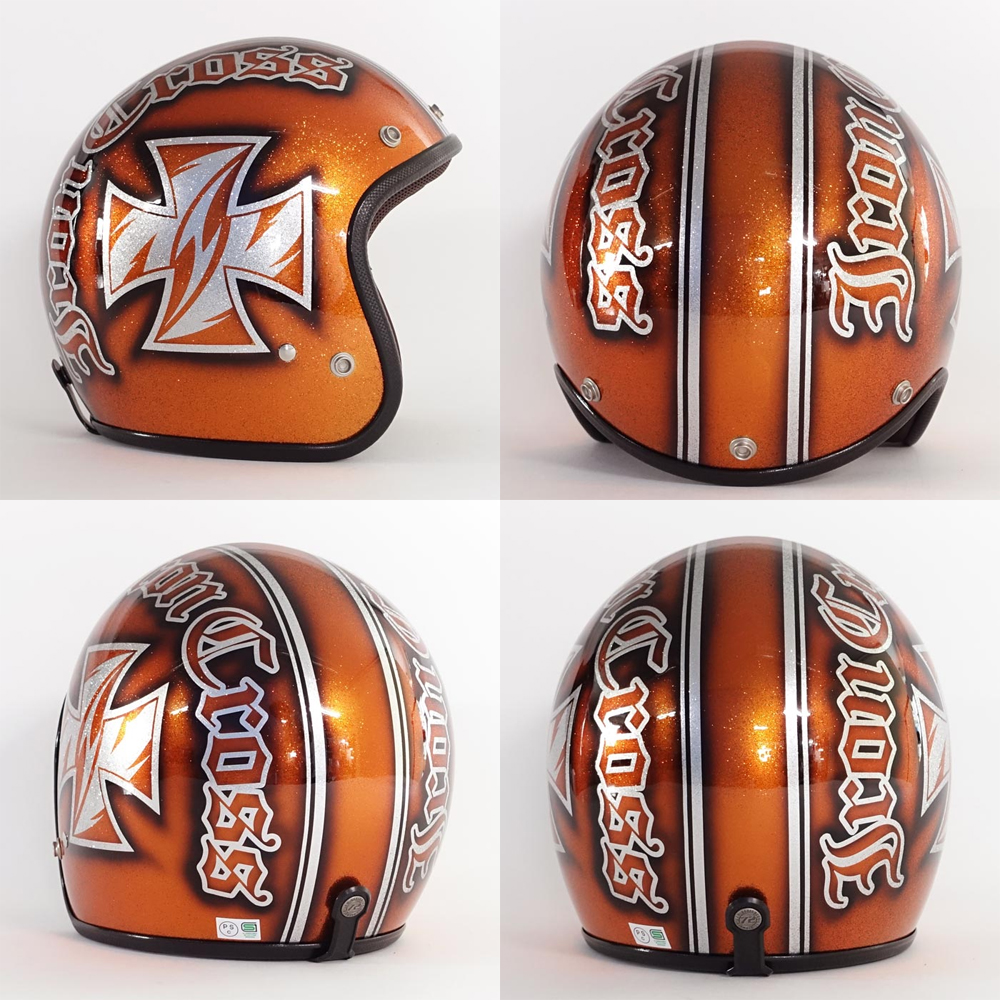 ヘルメット ジェット バイク メンズ レディース ジャムテックジャパン 72JAM IP-1002 New Cross ニュークロス フリーサイズ PSC SG規格 全排気量対応 | 72JAM JET HELMET | 11