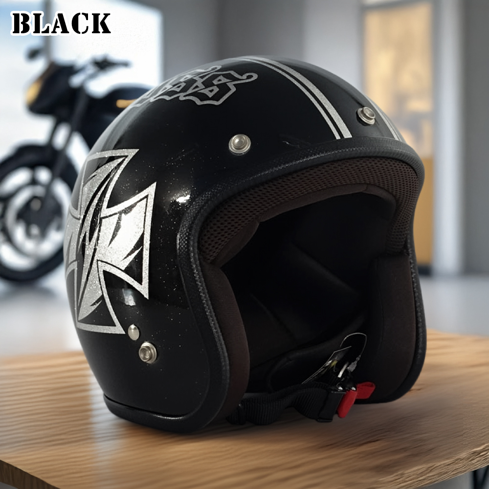 ヘルメット ジェット バイク メンズ レディース ジャムテックジャパン 72JAM IP-1002 New Cross ニュークロス フリーサイズ PSC SG規格 全排気量対応 | 72JAM JET HELMET | 04