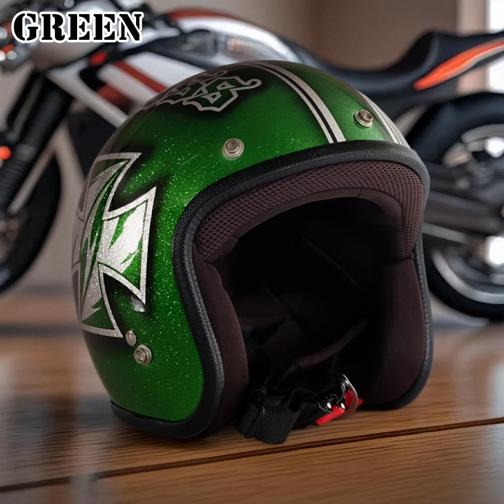 ヘルメット ジェット バイク メンズ レディース ジャムテックジャパン 72JAM IP-1002 New Cross ニュークロス フリーサイズ PSC SG規格 全排気量対応 | 72JAM JET HELMET | 08