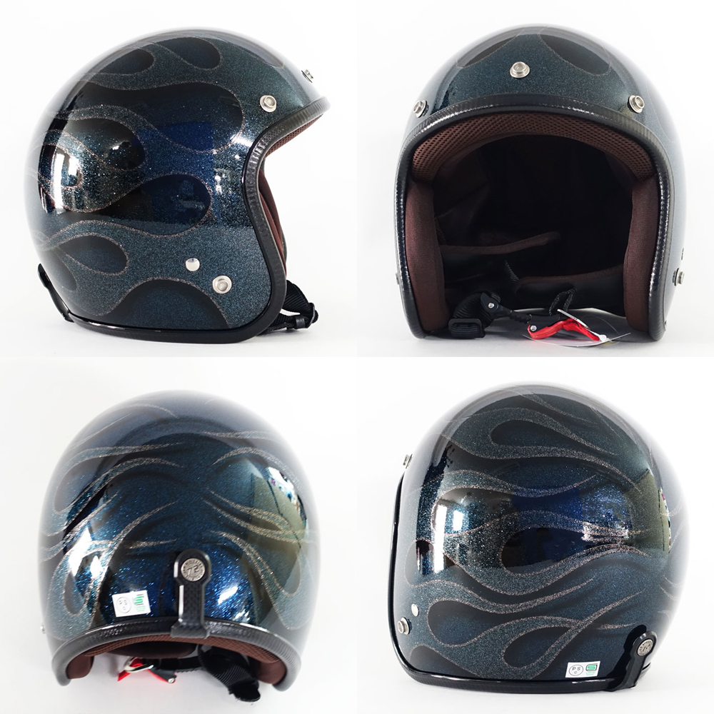 ヘルメット ジェット バイク メンズ レディース ジャムテックジャパン 72JAM IP-1004 New Cross ニュークロス フリーサイズ PSC SG規格 全排気量対応 | 72JAM JET HELMET | 13