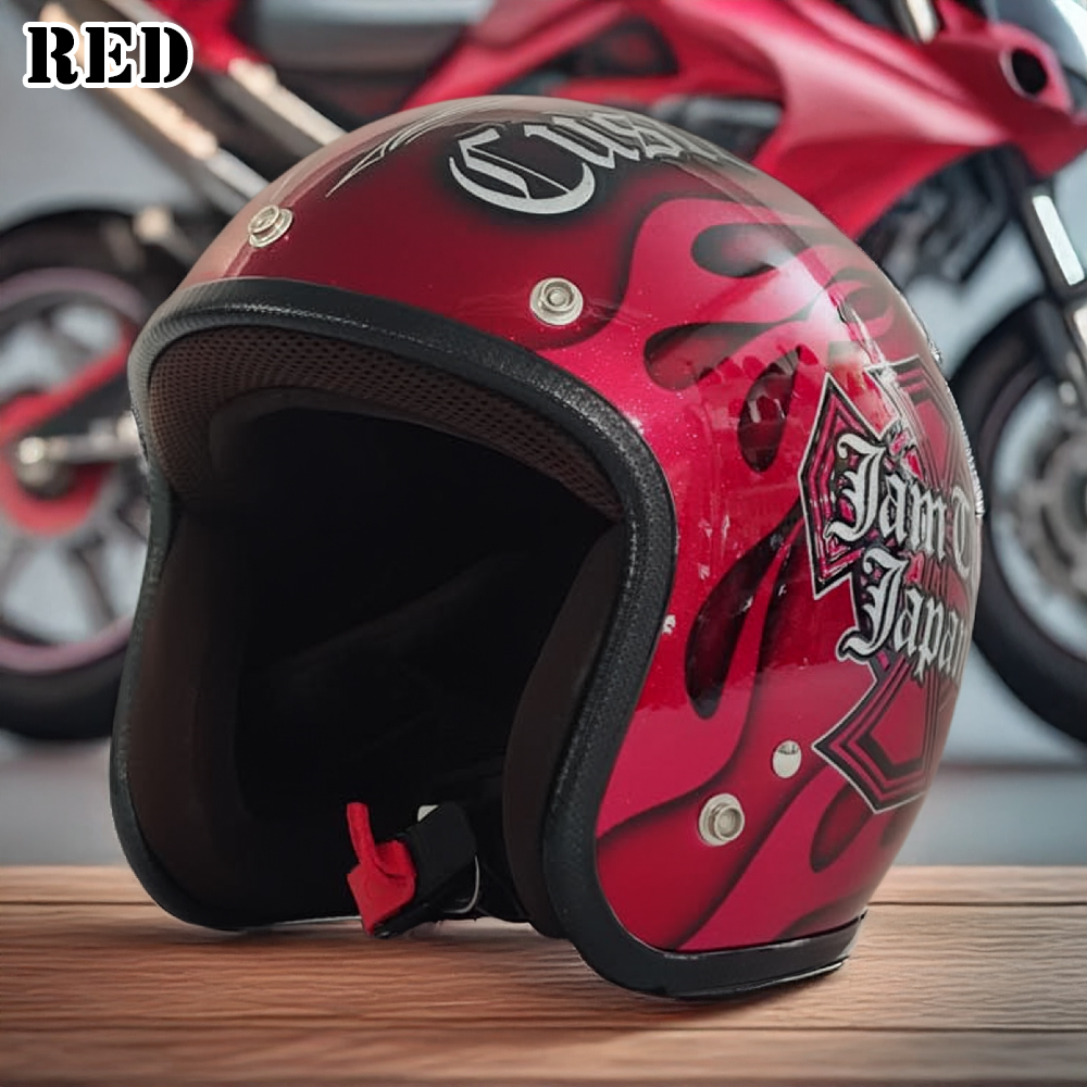 ヘルメット ジェット バイク メンズ レディース ジャムテックジャパン 72JAM IP-1005 New Cross ニュークロス フリーサイズ PSC SG規格 全排気量対応 | 72JAM JET HELMET | 13