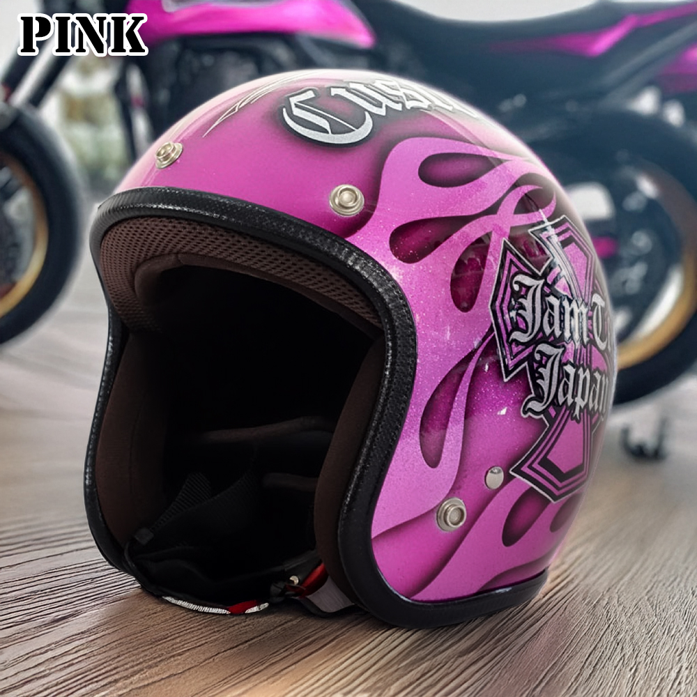 ヘルメット ジェット バイク メンズ レディース ジャムテックジャパン 72JAM IP-1005 New Cross ニュークロス フリーサイズ PSC SG規格 全排気量対応 | 72JAM JET HELMET | 15