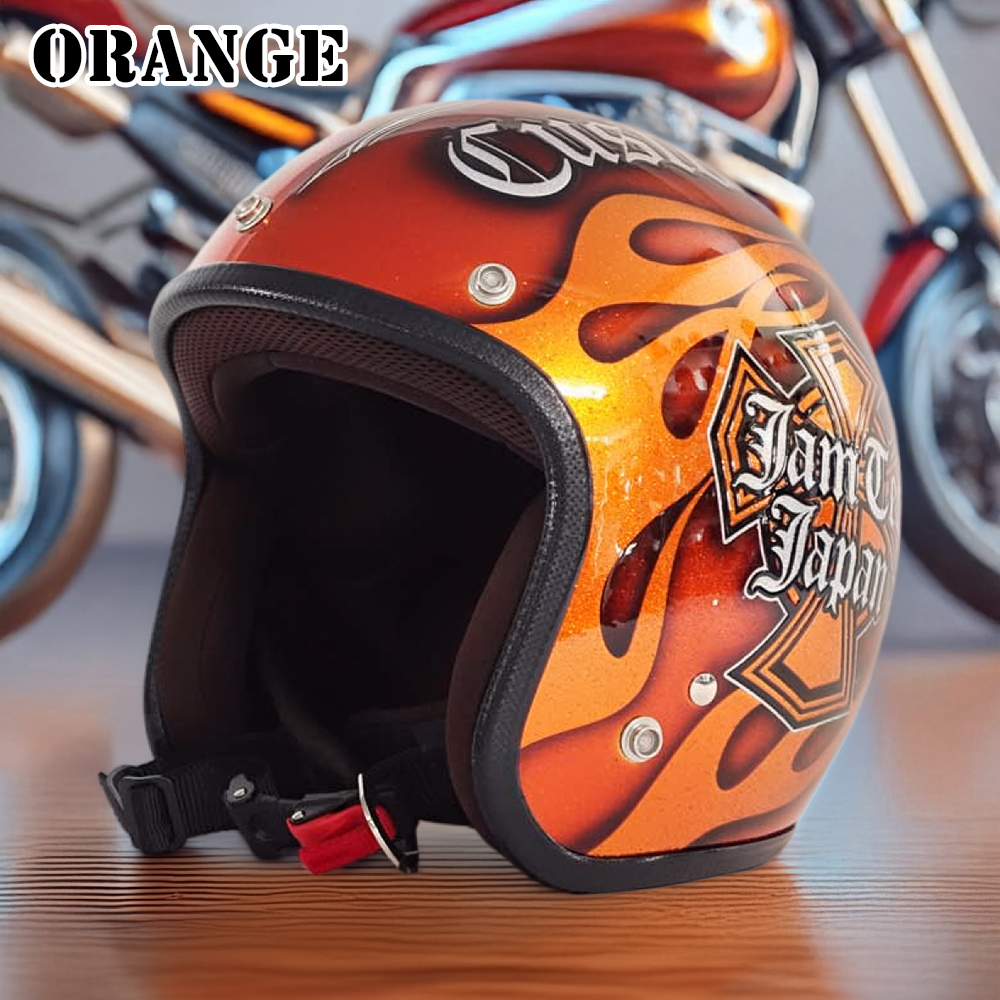 ヘルメット ジェット バイク メンズ レディース ジャムテックジャパン 72JAM IP-1005 New Cross ニュークロス フリーサイズ PSC SG規格 全排気量対応 | 72JAM JET HELMET | 09