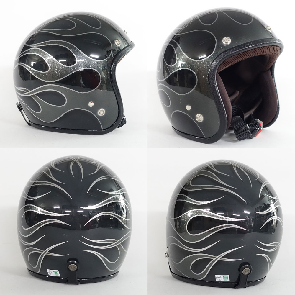 ヘルメット ジェット バイク メンズ レディース ジャムテックジャパン 72JAM IP-1006 New Cross ニュークロス フリーサイズ PSC SG規格 全排気量対応 | 72JAM JET HELMET | 05