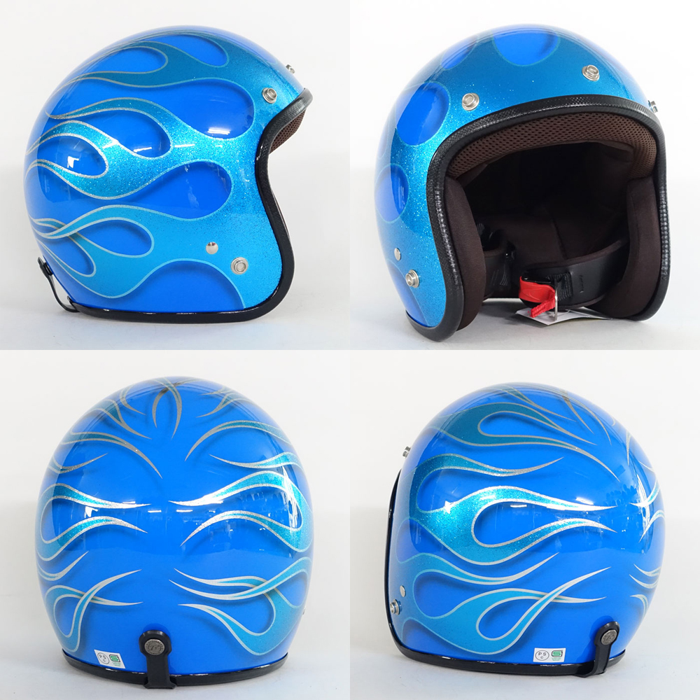 ヘルメット ジェット バイク メンズ レディース ジャムテックジャパン 72JAM IP-1006 New Cross ニュークロス フリーサイズ PSC SG規格 全排気量対応 | 72JAM JET HELMET | 07