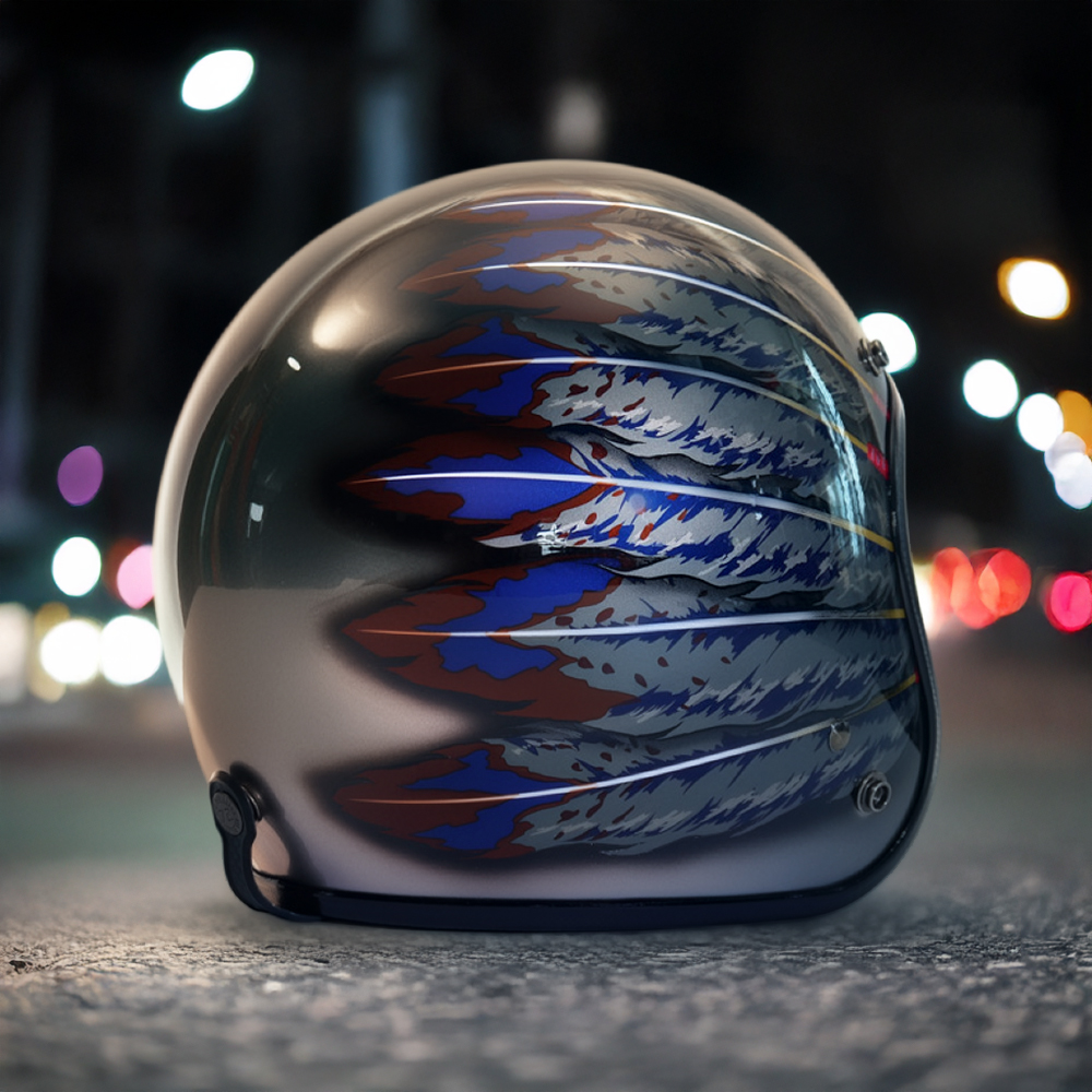 ヘルメット ジェット バイク メンズ レディース ジャムテックジャパン 72JAM IW-01SPL New Cross ニュークロス フリーサイズ PSC SG規格 全排気量対応 | 72JAM JET HELMET | 04