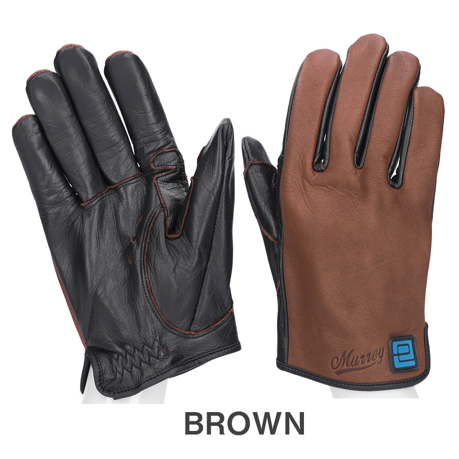 革手袋 バイク グローブ メンズ レディース 牛革 本革 レザーグローブ スマホ対抗 裏地なし ショート リード工業 男性 女性 黒 茶色 キャメル |  | 02