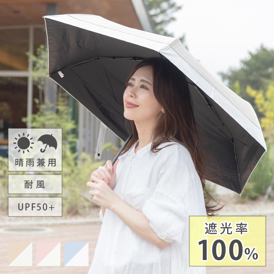 日傘 雨傘 折りたたみ レディース UV対策 UPF50＋ 完全遮光 遮熱 晴雨兼用 自動開閉 軽量 中谷 | 