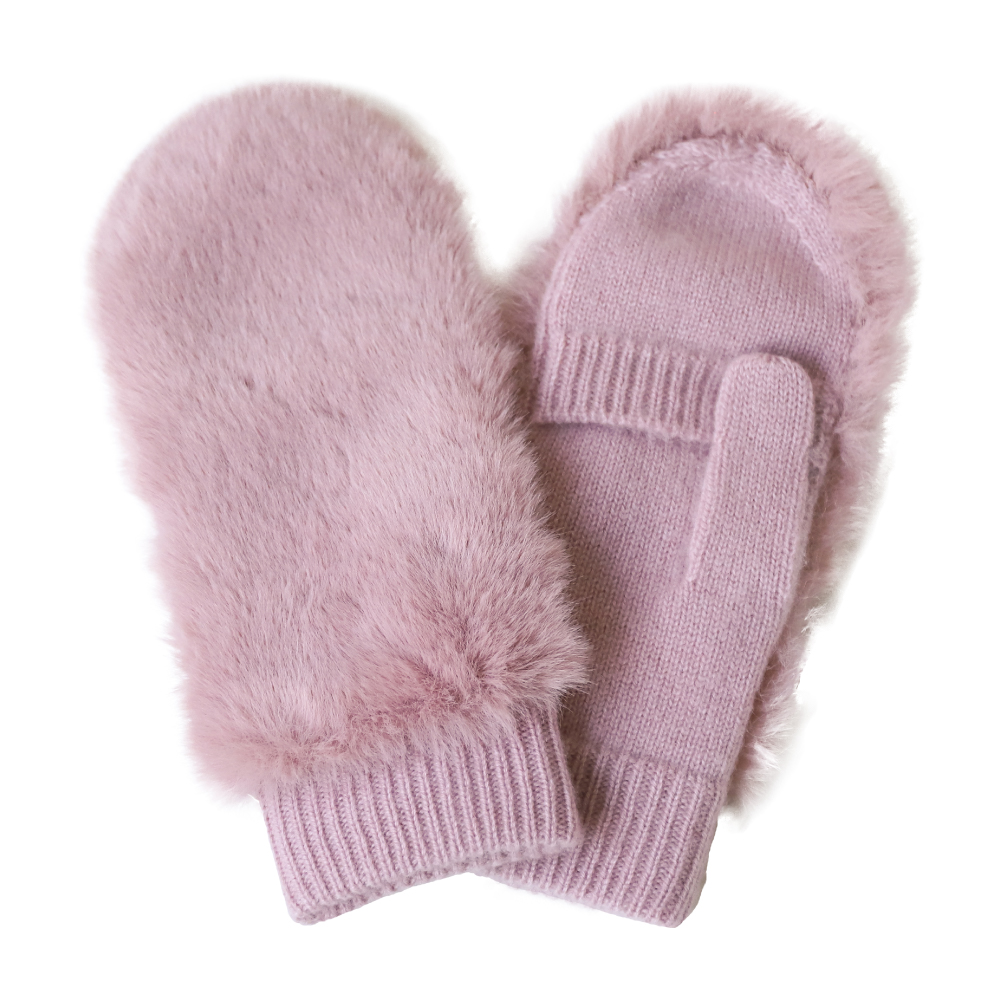 手袋 レディース ミトン ハンドウォーマー カシミヤ100％ 指ぬき ファー付 ブランド ピアッツァインモーダ |  | 04