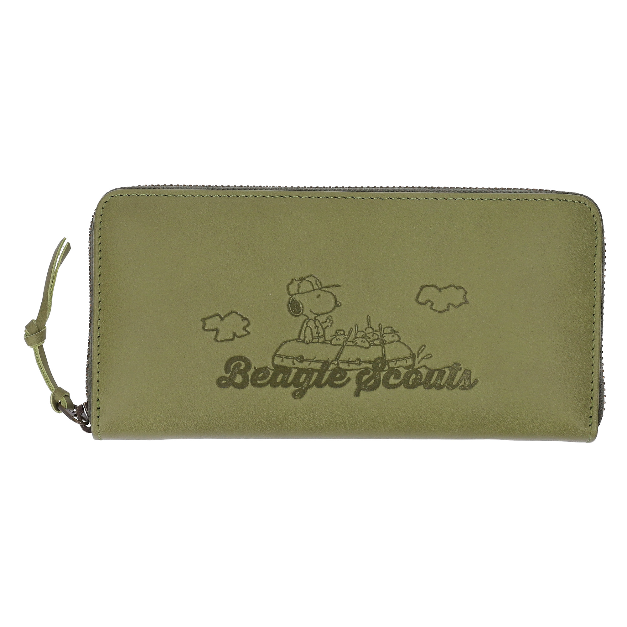 PEANUTS 長財布 レディース 牛革 本革 スヌーピー ビーグル・スカウト