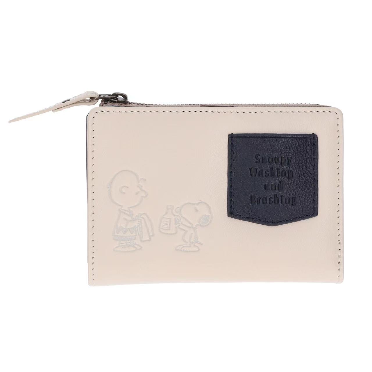 二つ折り財布 レディース スヌーピー WASHING 小銭入れ 本革 牛革 ブランド オープンユアハート PEANUTS | PEANUTS | 02
