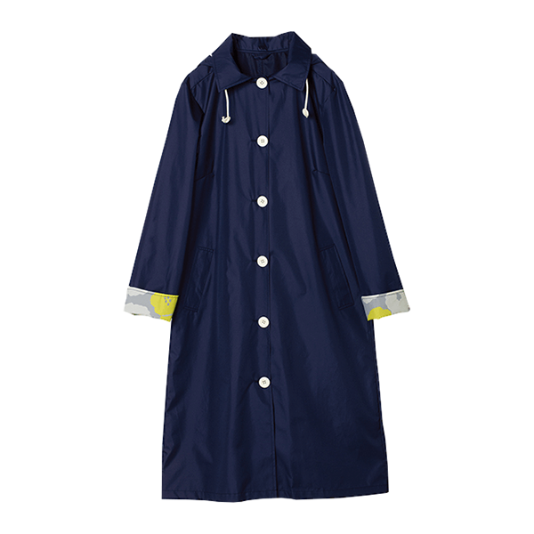 レインコート 自転車 レディース ワークコート WPC 5色 FREEサイズ 女性 雨 かっぱ  アウトドア キャンプ 登山 北欧柄 便利 野外 |  | 04