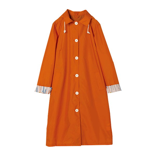 レインコート 自転車 レディース ワークコート WPC 5色 FREEサイズ 女性 雨 かっぱ  アウトドア キャンプ 登山 北欧柄 便利 野外 |  | 05