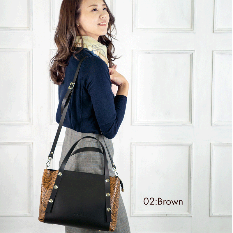 トートバッグ リパーニ レディース ギフト RIPANI イタリア製 パイソン