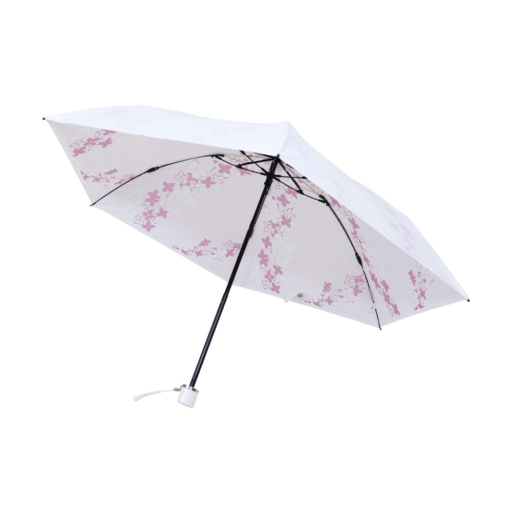 傘 レディース オシャレ 日傘 折りたたみ レディース 軽量 完全遮光 日本製 晴雨兼用 UVカット 日焼け対策 ギフト プレゼント | UVION | 02