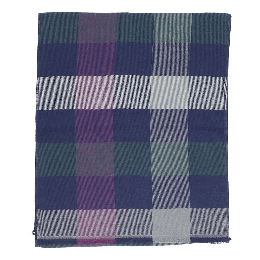 マフラー レディース チェック ブランド 今治 やわらか あったか ストール 秋冬 CS | 今治タオル | 01