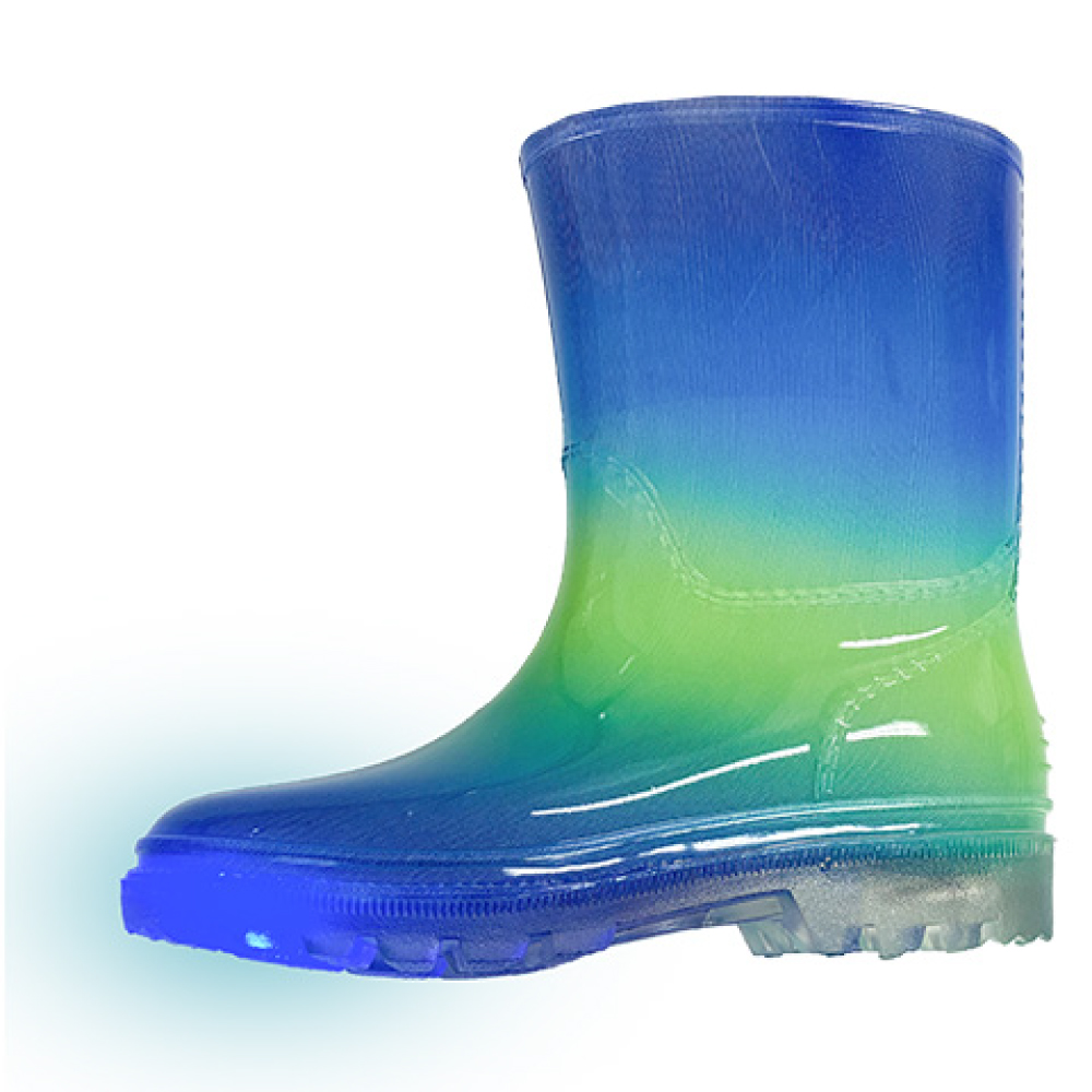 長靴 レインシューズ キッズ 光る 男の子 女の子 サイズ15-22 長寿命 ライト点灯 レイン 雨靴 雨具 | FABHUG | 03