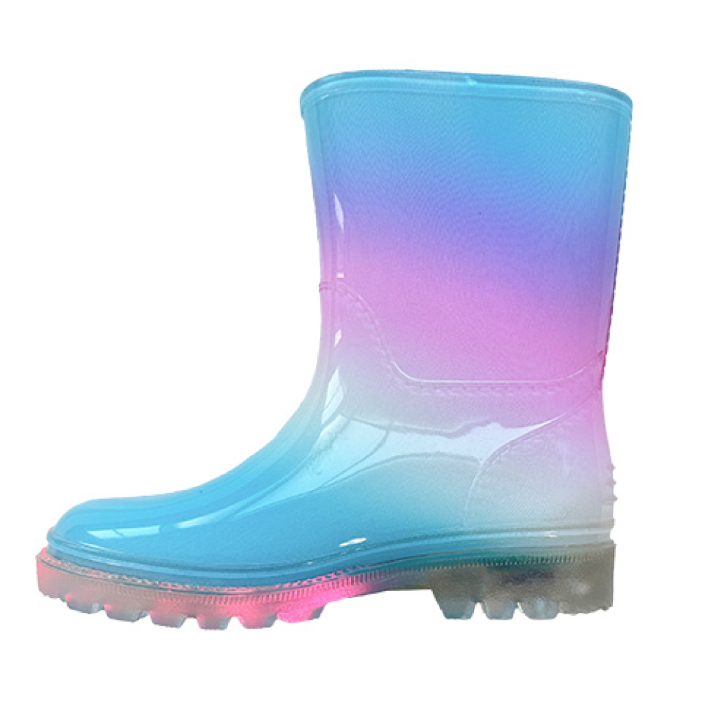 長靴 レインシューズ キッズ 光る 男の子 女の子 サイズ15-22 長寿命 ライト点灯 レイン 雨靴 雨具 | FABHUG | 02