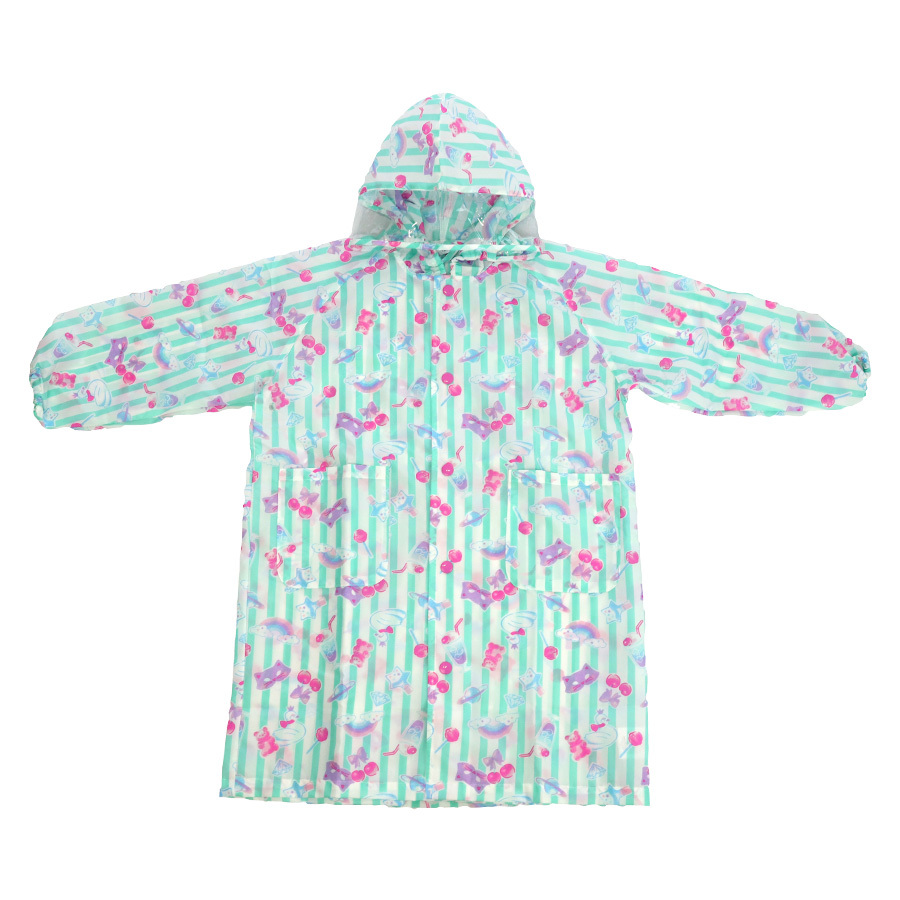 レインコート キッズ ランドセル 透明フード付き 女の子 子供用 キッズ 小学生 レインウェア  梅雨 雨具 カッパ かわいい |  | 05