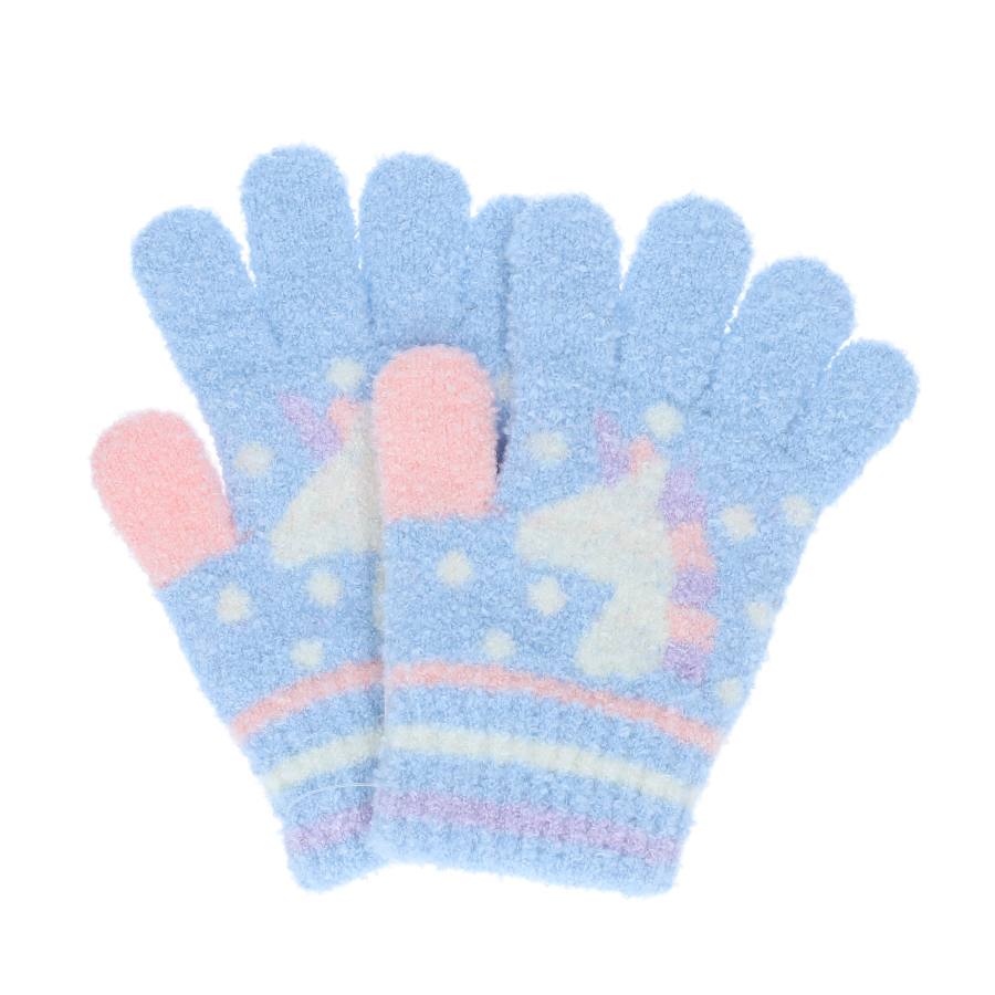 キッズ 手袋 動物 日本製 もこもこ ふわふわ あったか うさぎ 兎 オレンジボンボン フリーサイズ |  | 01