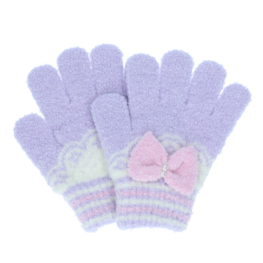 キッズ 手袋 動物 日本製 もこもこ ふわふわ あったか うさぎ 兎 オレンジボンボン フリーサイズ |  | 05