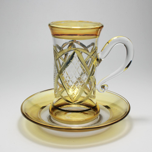 耐熱ガラスのティーカップ　エジプト製　アラビア風デザイン｜alibabaeg｜05