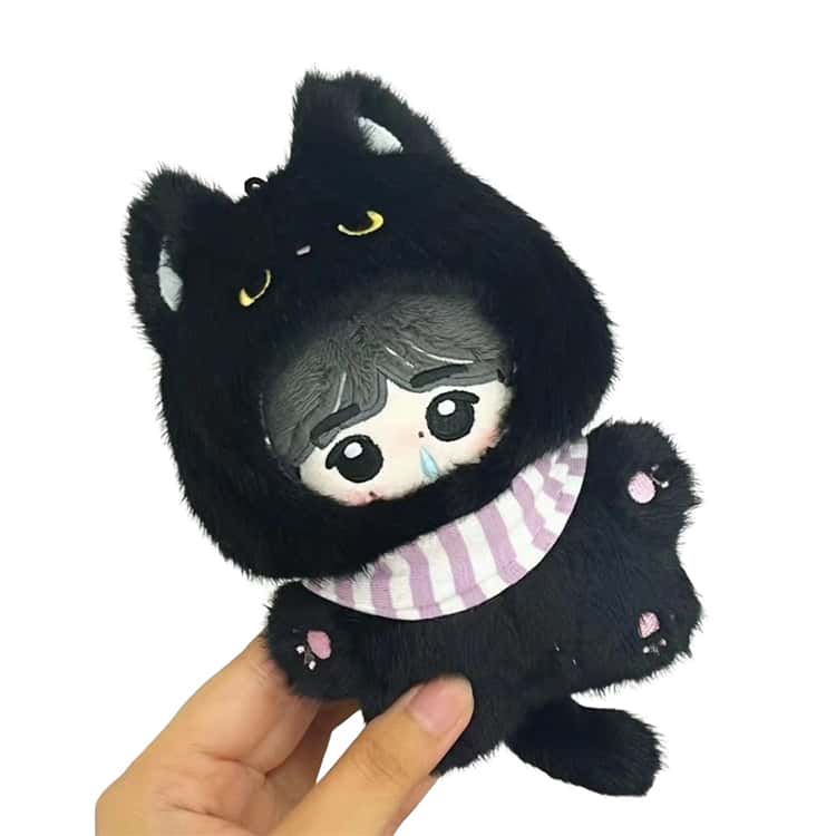 黒猫 ぬい服 ぬいぐるみ 10cm コスチューム どうぶつ ねこ 着ぐるみ