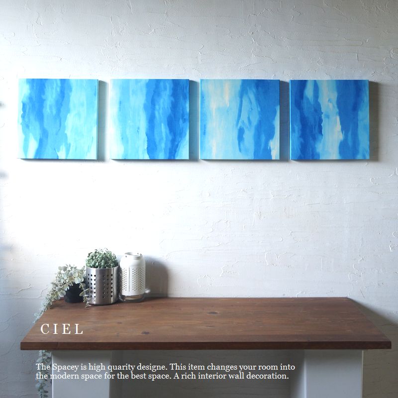 白夜』 藍染めアートパネル(30cm×30cm) 白夜』 藍染めアートパネル