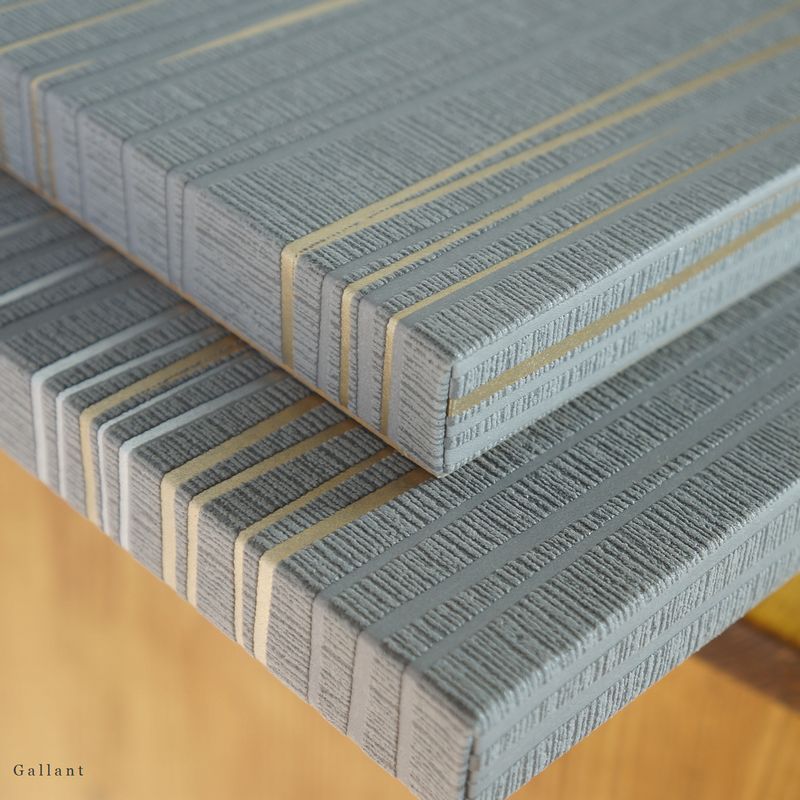 高級感 ホテルライク アートパネル 2枚セット GALLANT 50×20cm グレー
