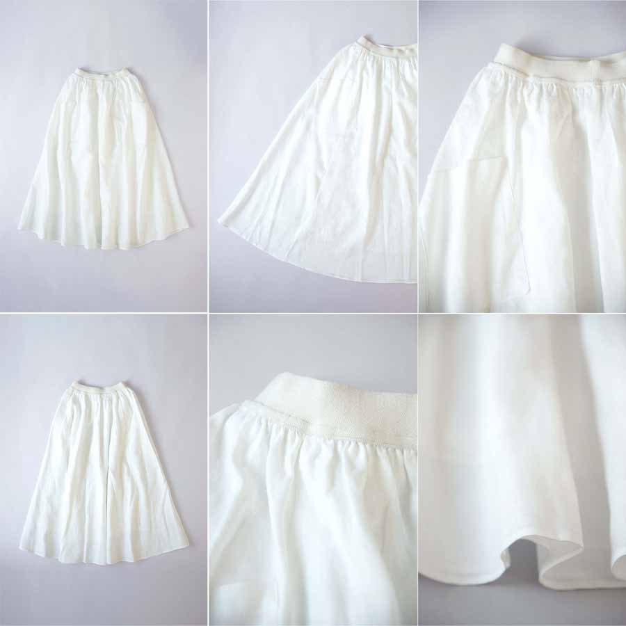 麻100%フレアロングスカート ポケット 麻 ロングスカート リネン