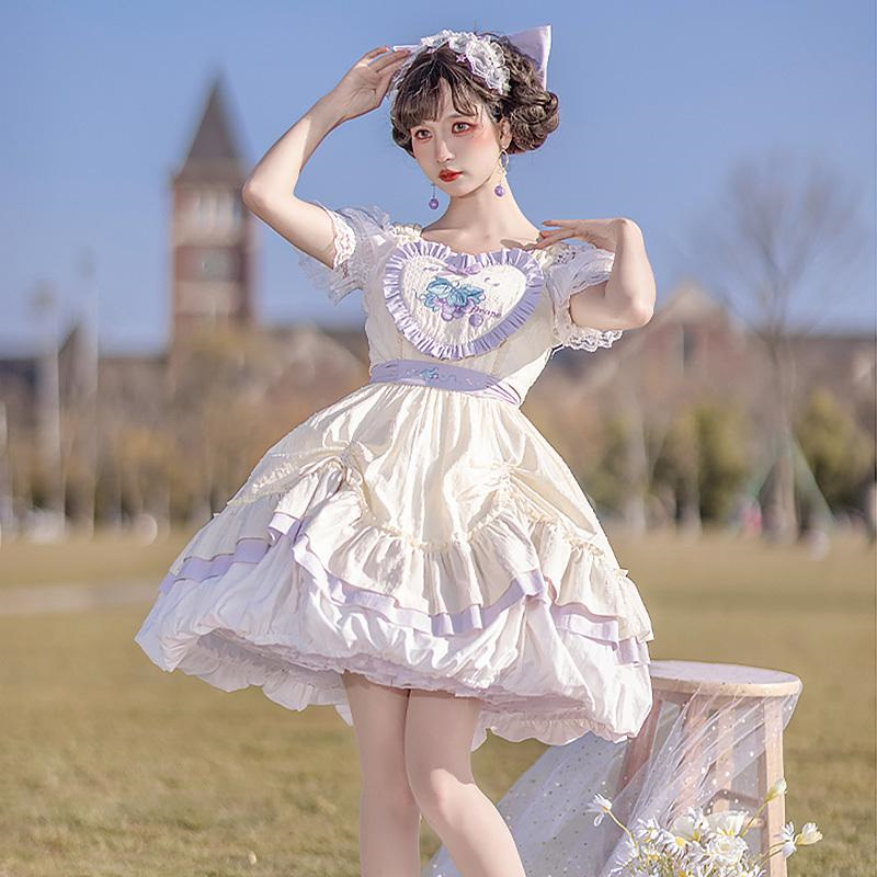 栀】Candy 白羽 オリジナル jsk ロリータ ドレス ワンピース 全日本