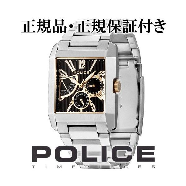 POLICE 腕時計 メンズ ブランド ポリス キングスアベニュー ブラック ゴールド ホワイト メンズ腕時計 POLICE