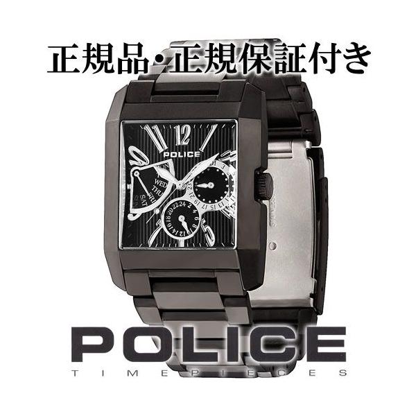 POLICE 腕時計 メンズ ブランド ポリス キングスアベニュー ブラック ホワイト メンズ腕時計 POLICE