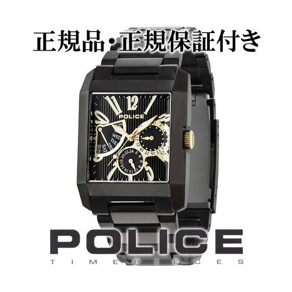 POLICE 腕時計 メンズ ブランド ポリス キングスアベニュー ブラック ゴールド メンズ腕時計 POLICE