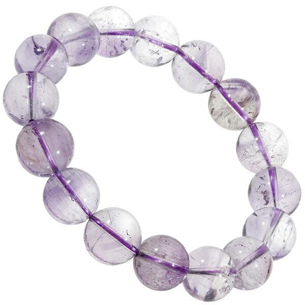 エレスチャル　アメジスト　③【限定品】 アメジスト エレスチャル 3A グレード ブレスレット 13mm 18.5cm