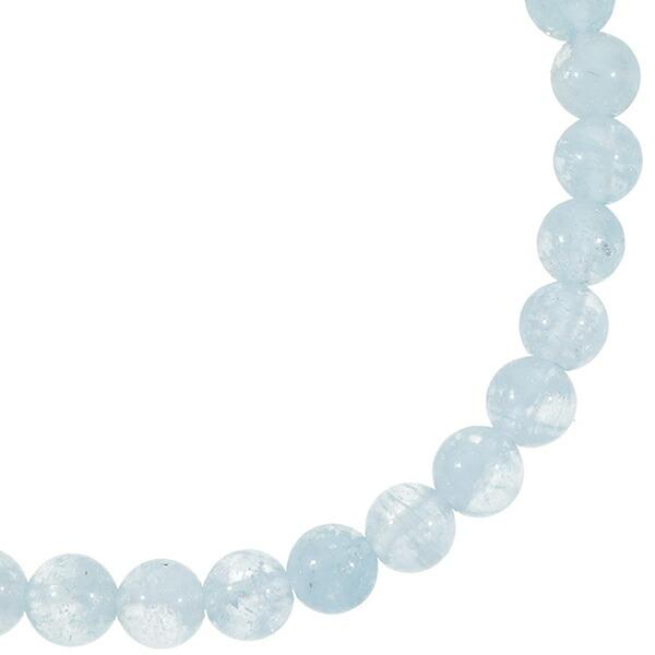 アクアマリン ブレスレット 5.5mm 16.5-17.5cm S-L サイズ 3月 誕生石
