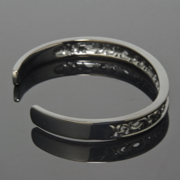 PUERTA DEL SOL Scroll Bangle スクロール 唐草模様 バングル ブラック 