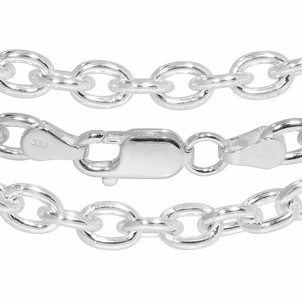 シルバーチェーン 925 ネックレスチェーンのみ あずき 小豆 60cm 幅約