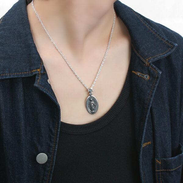 Clover925 STRONG IN THE RAIN 不思議のメダイ ペンダントトップ チャーム シルバー925 シルバーアクセサリー 聖母マリア キリスト 宮沢賢治