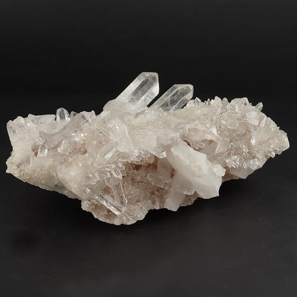 ヒマラヤ水晶 クラスター 約276g クル マナリ産 原石 浄化 天然石 パワーストーン 鉱物 標本 置物 クォーツ 水晶クラスター プレゼントの画像