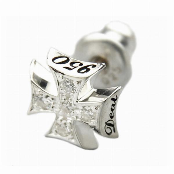 ディールデザイン IRON CROSS PIERCE ピアス DEAL LTD メンズアクセサリー ロック ギフト シルバー950 シルバーアクセサリー 銀