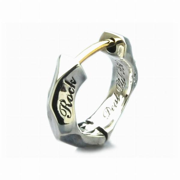 ディールデザイン JAGGED ROCK HOOP ピアス DEAL LTD メンズアクセサリー ロック ギフト シルバー950 シルバーアクセサリー 銀