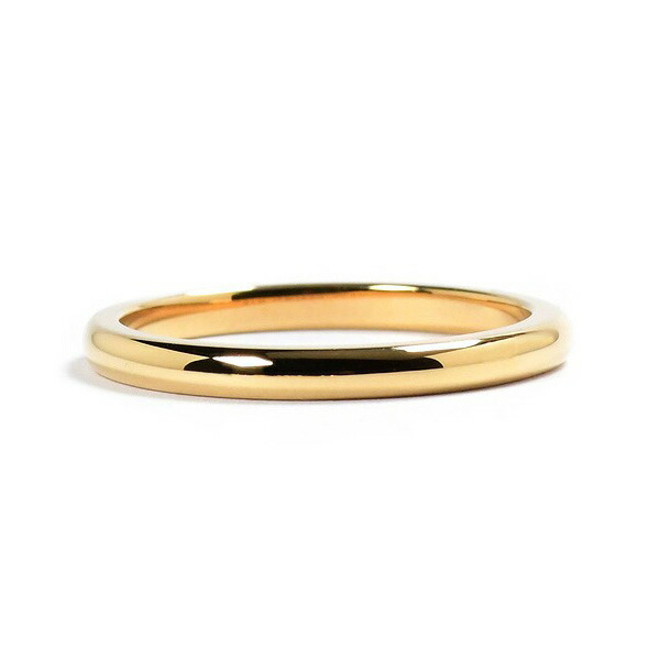 Yahoo! Yahoo!ショッピング(ヤフー ショッピング)DEAL DESIGN ディールデザイン ARC LINE RING 2mm K18 甲丸 リング 指輪 18金 K18 ゴールドリング 金指輪  結婚指輪 刻印無料 マリッジ
