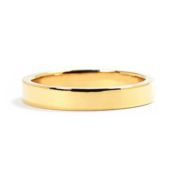 DEAL DESIGN ディールデザイン FIELD LINE RING 3mm K18 平打ち リング 指輪 18金 K18 ゴールドリング 金指輪  結婚指輪 刻印無料