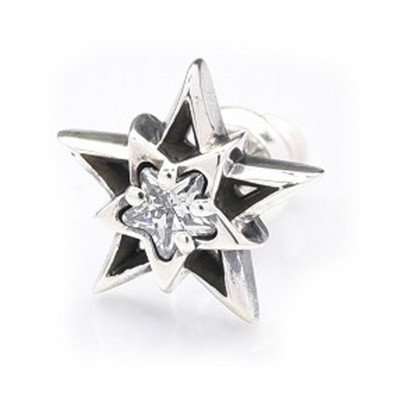 ディールデザイン ドロップスターピアスwith stone ピアス メンズアクセサリー レディースアクセサリー ギフト シルバー925