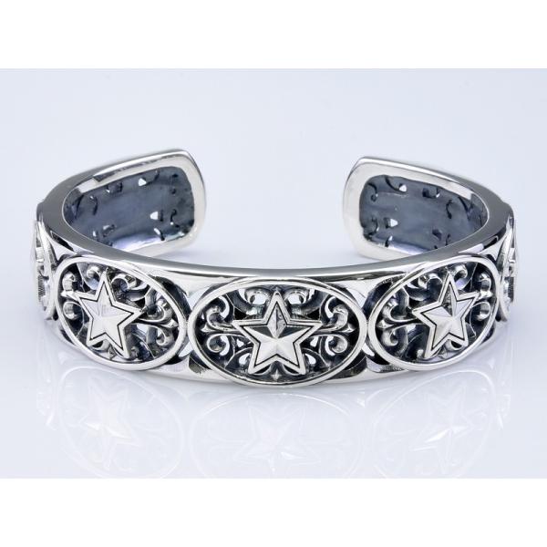 【♡】シルバー バングル DEAL DESIGN（ディールデザイン） スターロックス バングル メンズ