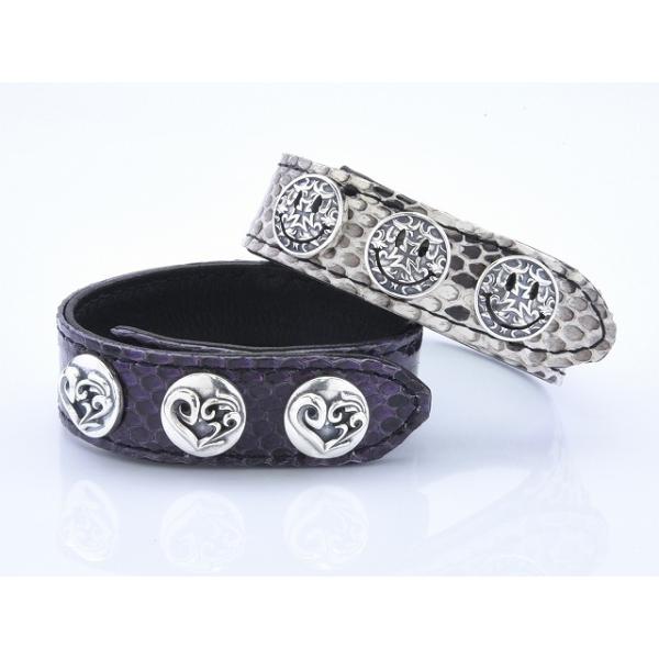 DEAL DESIGN（ディールデザイン） マルチ3ドットブレス(パイソン