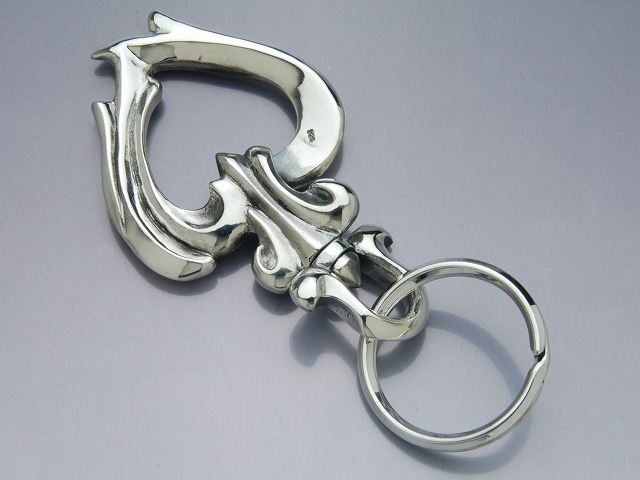【特別デザイン！】美品　シルバー925　フック　メンズ　キーリング　キーホルダー 最新 特別デザイン！】美品 シルバー925 フック メンズ